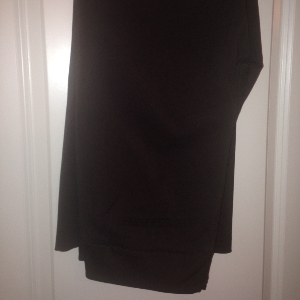 Women's Lane Bryant chocolate brown trousers.